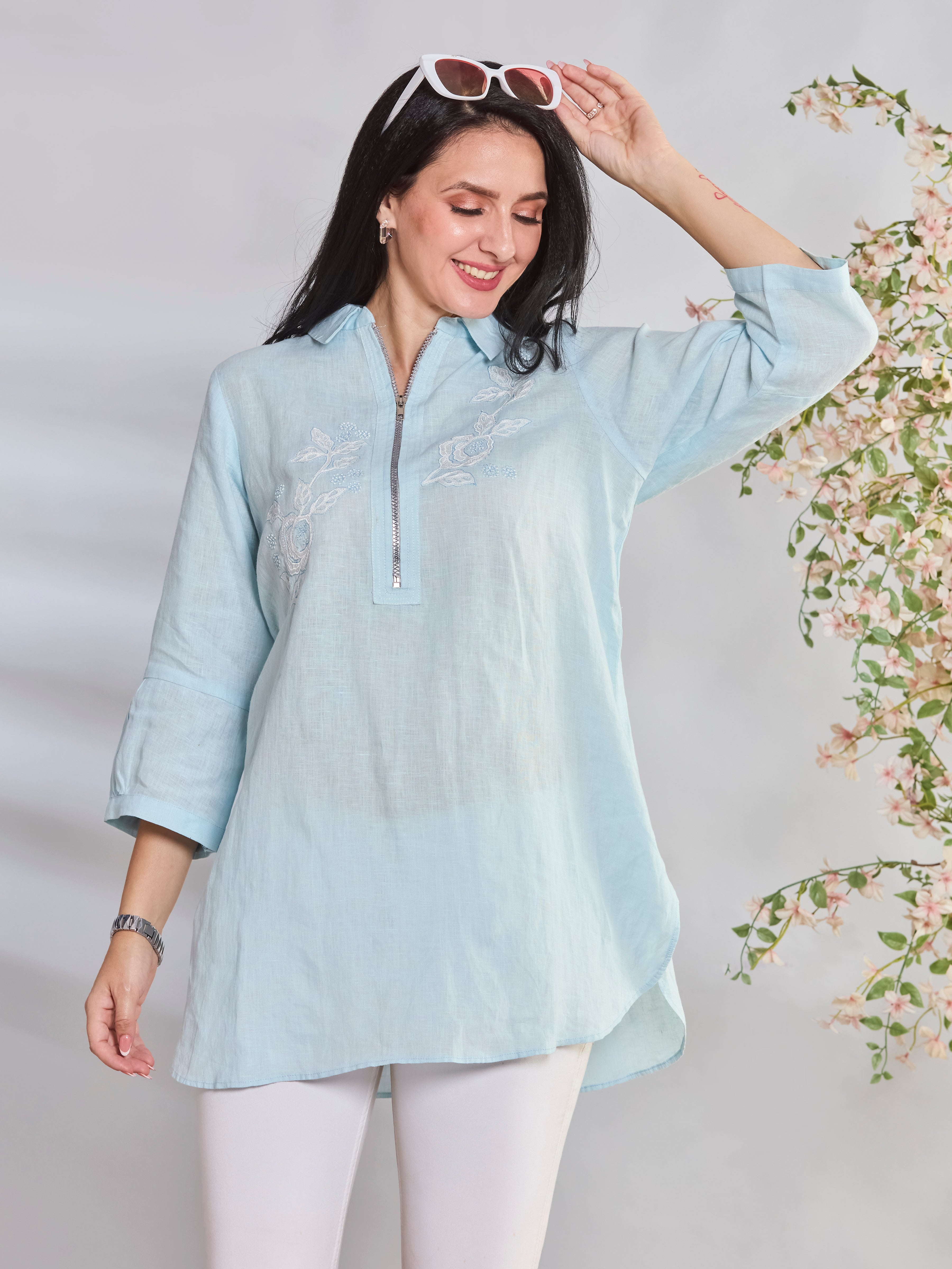 Sky Zip Tunic
