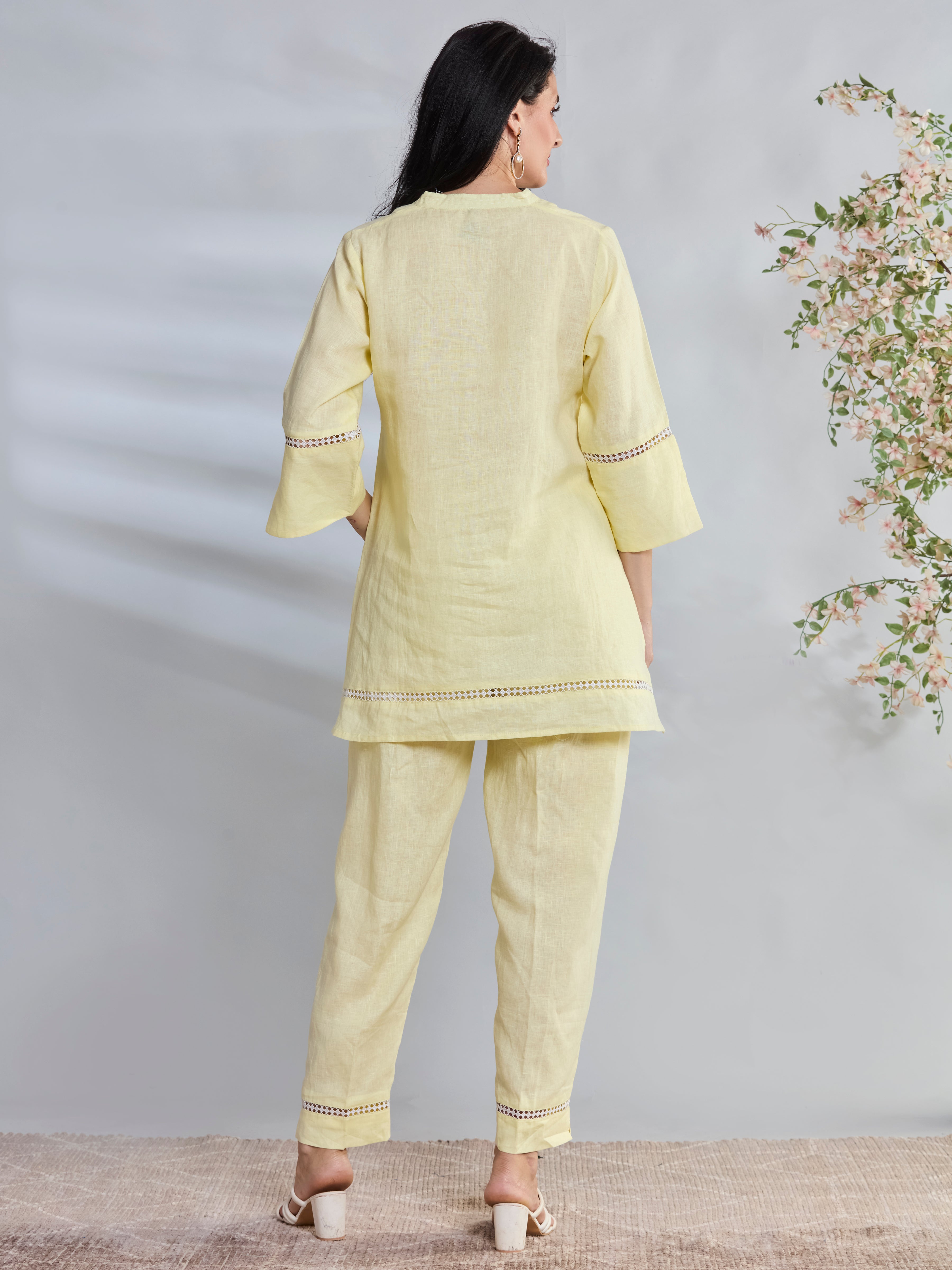 Kamal Lace linen top