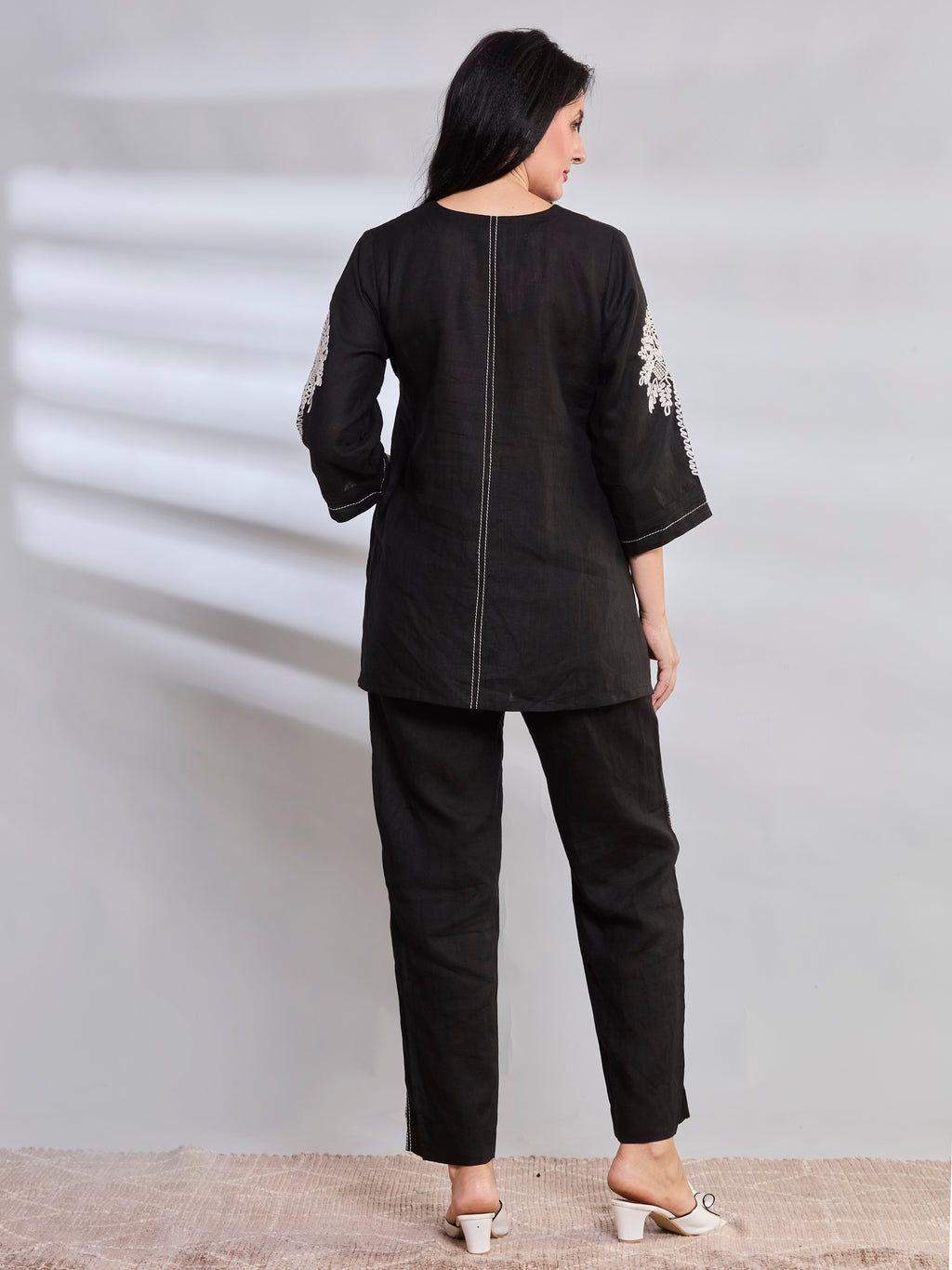 Anjuna Coconut linen top