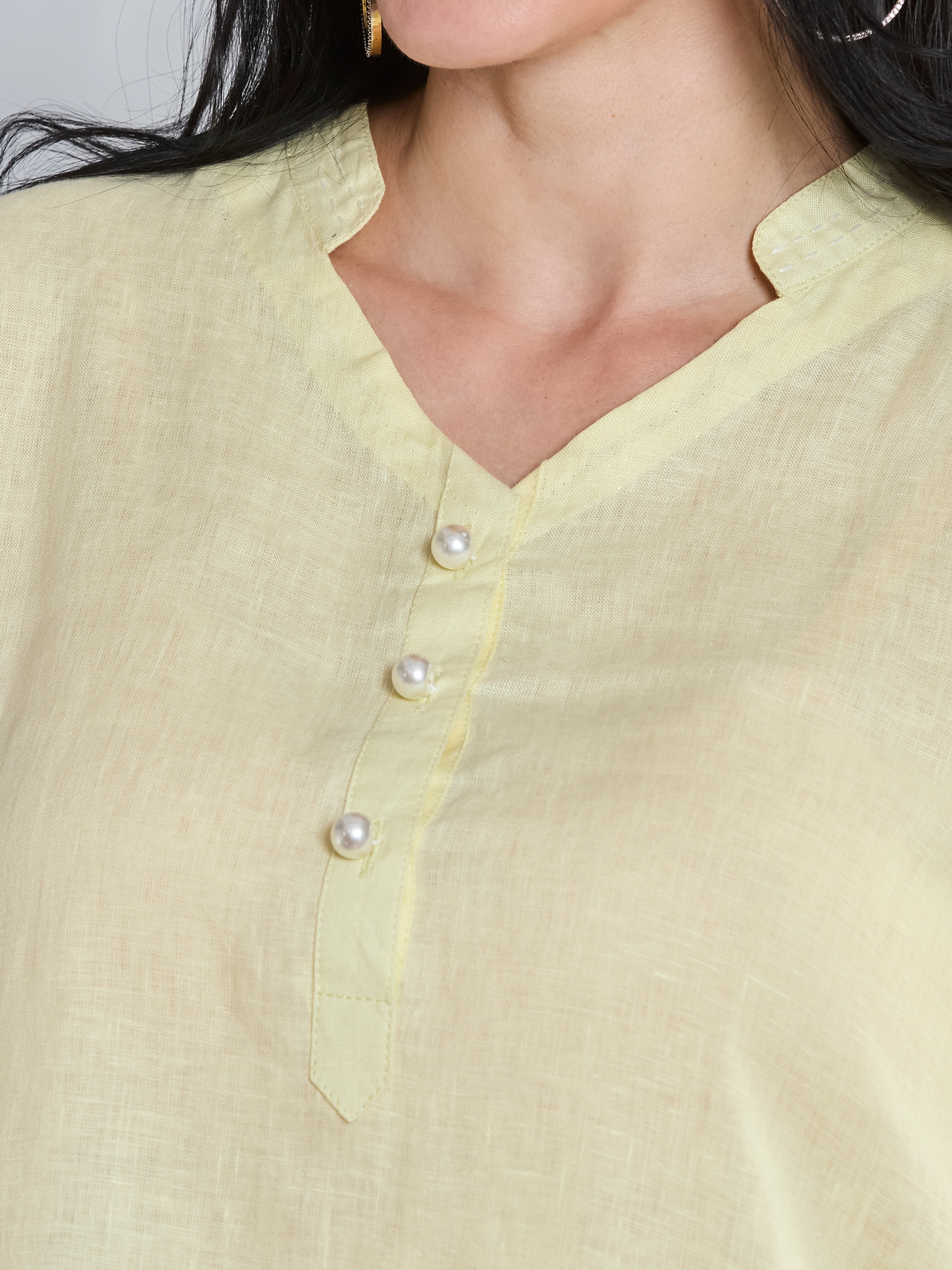 Kamal Lace linen top