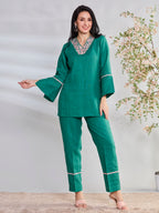 Leela festive linen top
