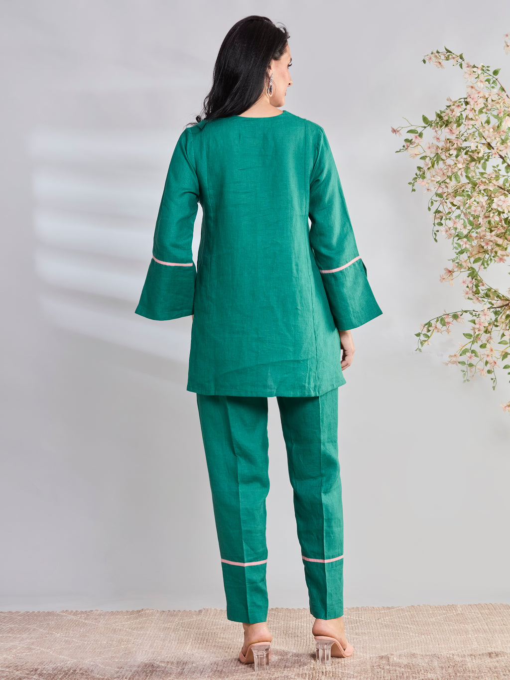 Leela festive linen top