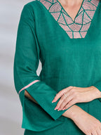 Leela festive linen top