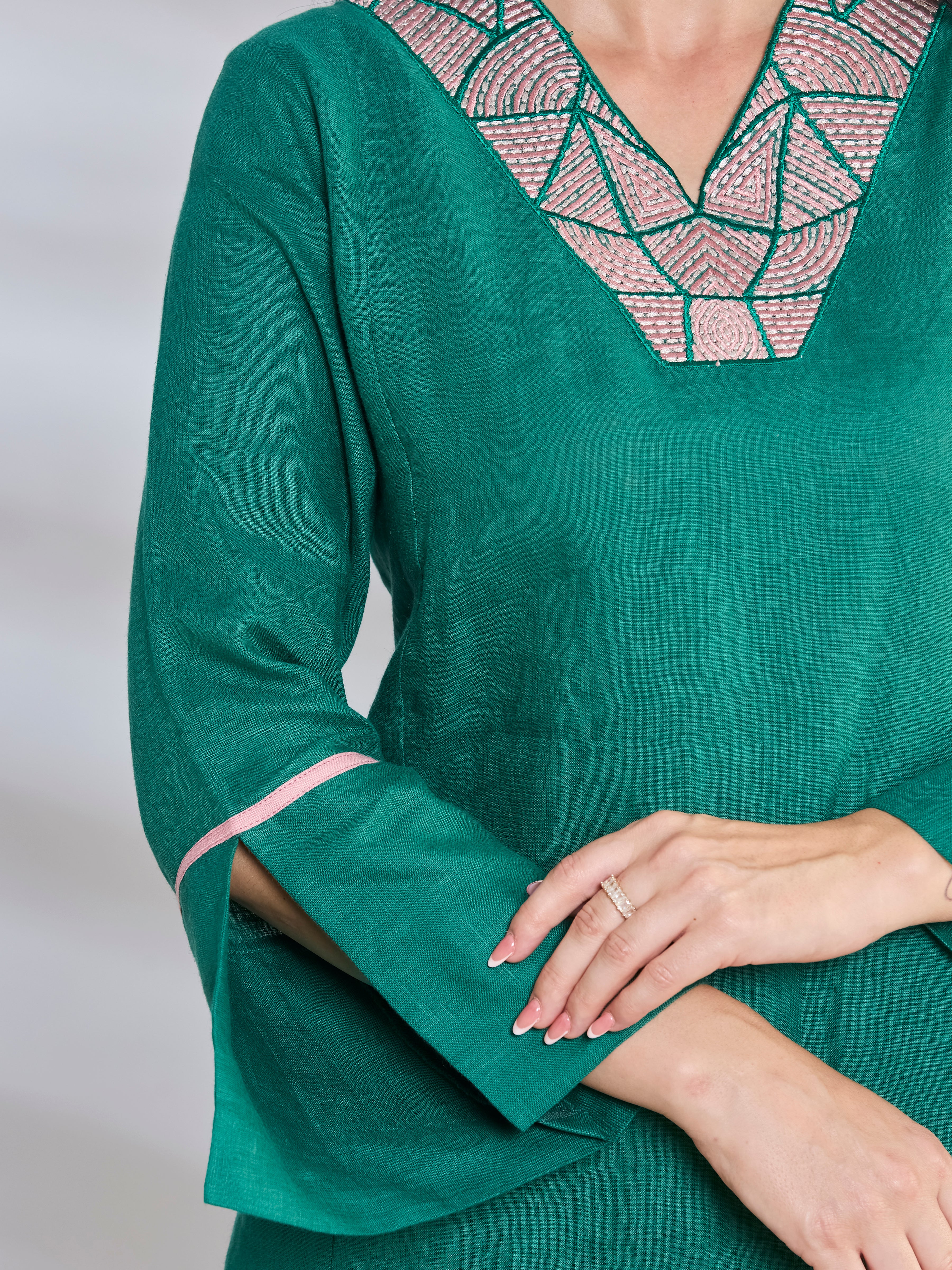 Leela festive linen top